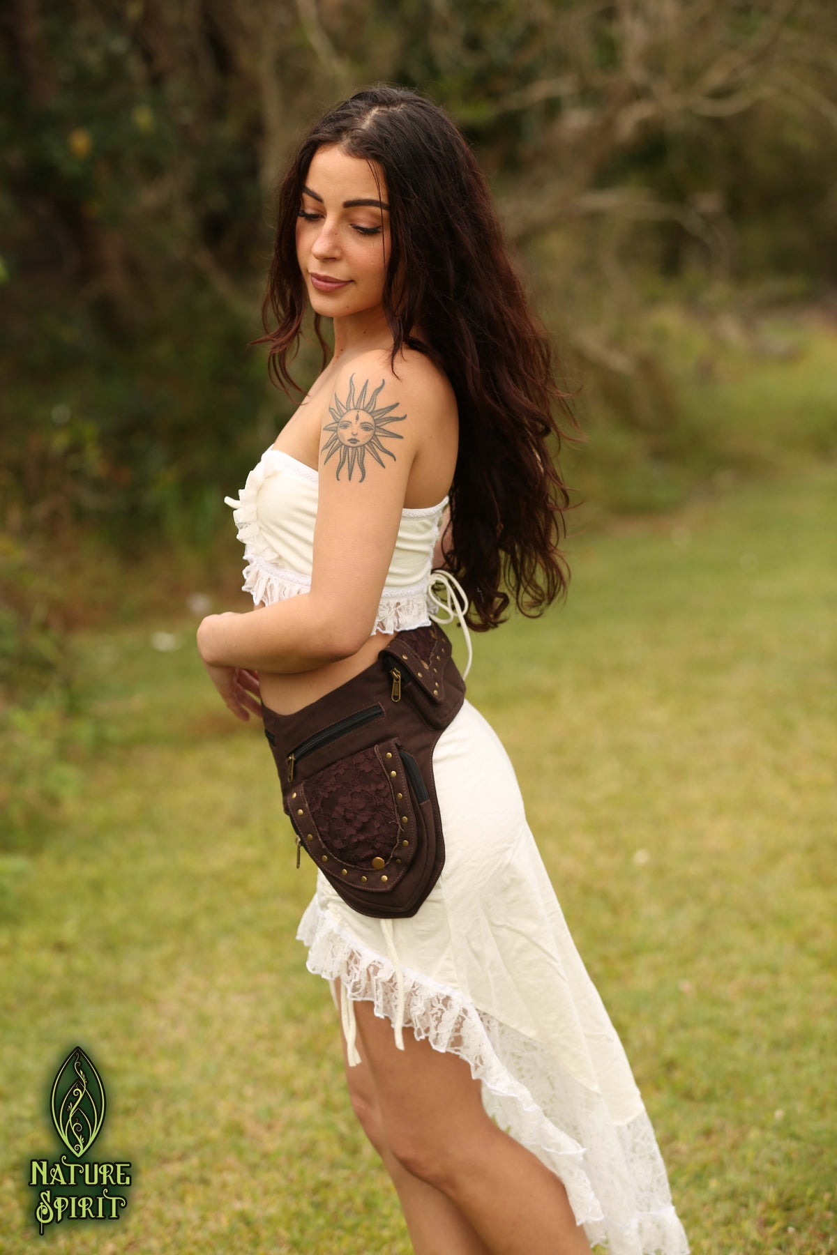 Lace Studded 2 Pocket Belt