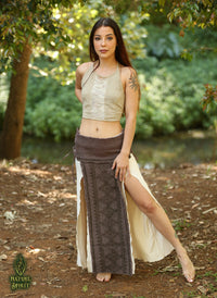 Hand Block Tribal Panel Skirt