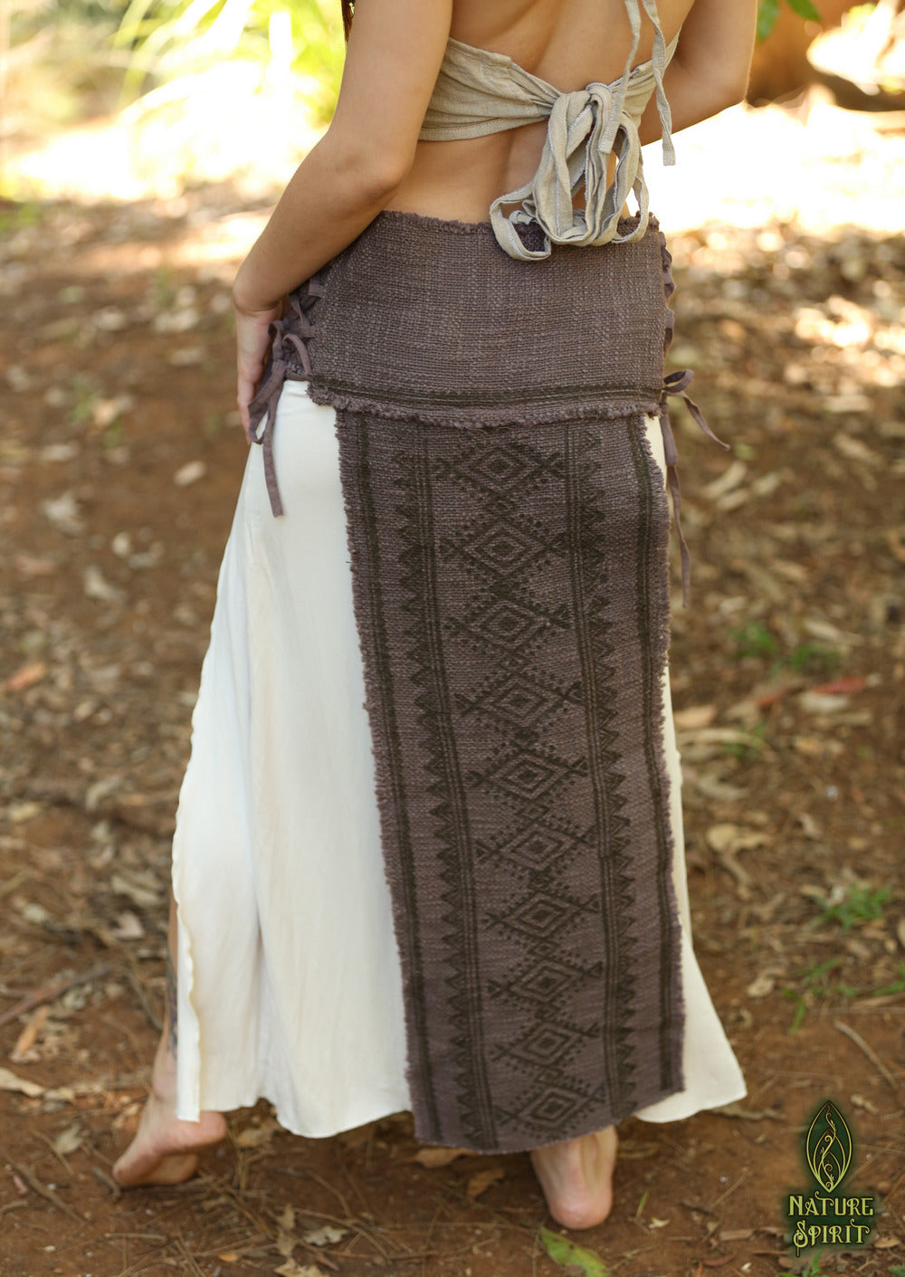 Hand Block Tribal Panel Skirt
