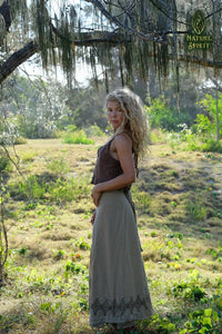 Hand Block Wrap Skirt