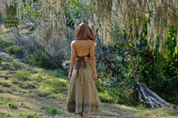 Hand Block Wrap Skirt