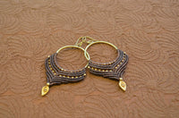 Macrame Earrings - Brown