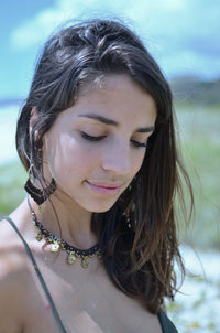 Macrame Earrings - Brown