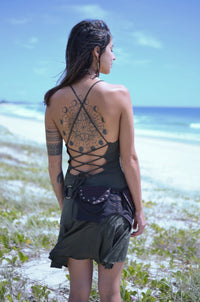 Macrame Earrings - Brown