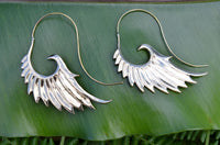 Angel Wings Brass Earrings