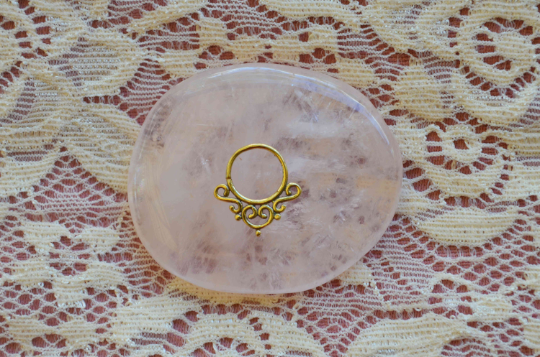 Brass Septum Ring Nature Spirit