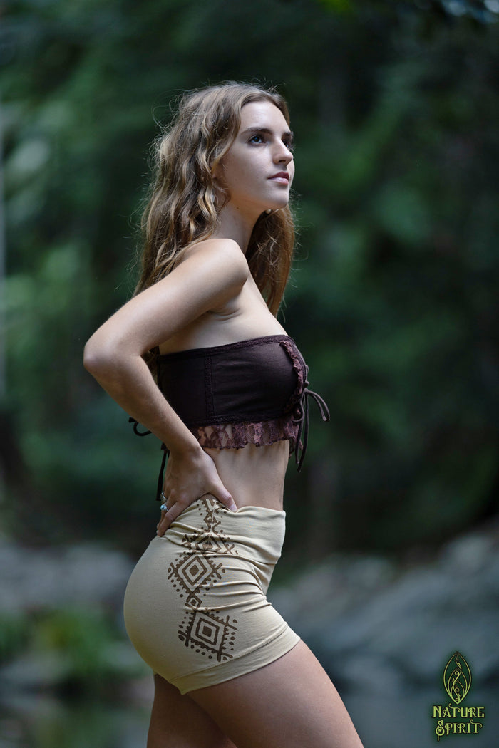 Hand Block Booty Shorts