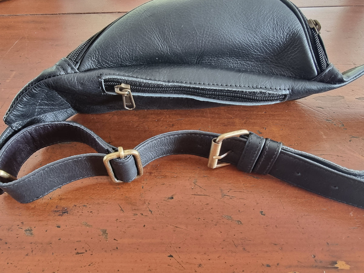 Leather Hip Belt Bag / Bum Bag