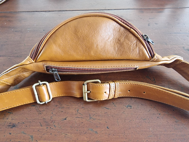 Leather Hip Belt Bag / Bum Bag