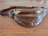 Leather Hip Belt Bag / Bum Bag