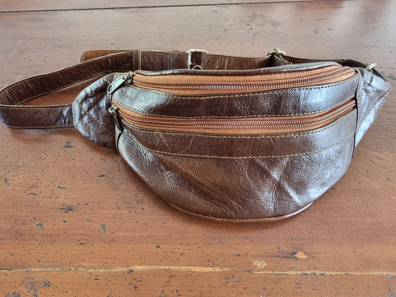 Leather Hip Belt Bag / Bum Bag