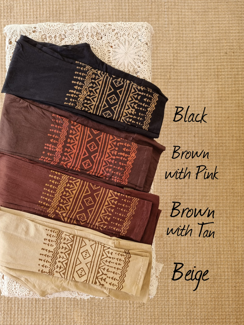Hand Block Full Length Leggings