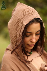Tribal Hooded Scarf