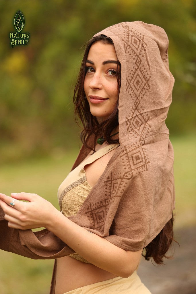 Tribal Hooded Scarf
