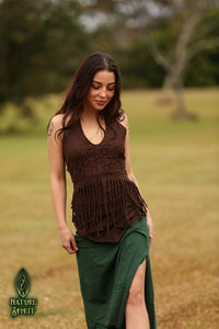 Tassel Halter Top