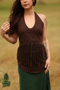 Tassel Halter Top