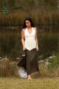 Tassel Halter Top