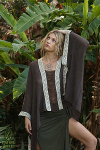 Split Weave Poncho