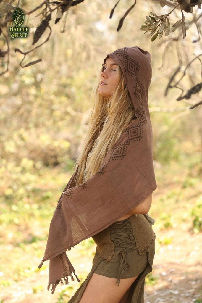 Tribal Hooded Scarf