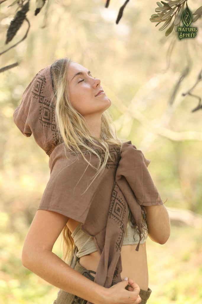 Tribal Hooded Scarf