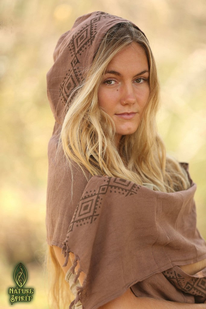 Tribal Hooded Scarf