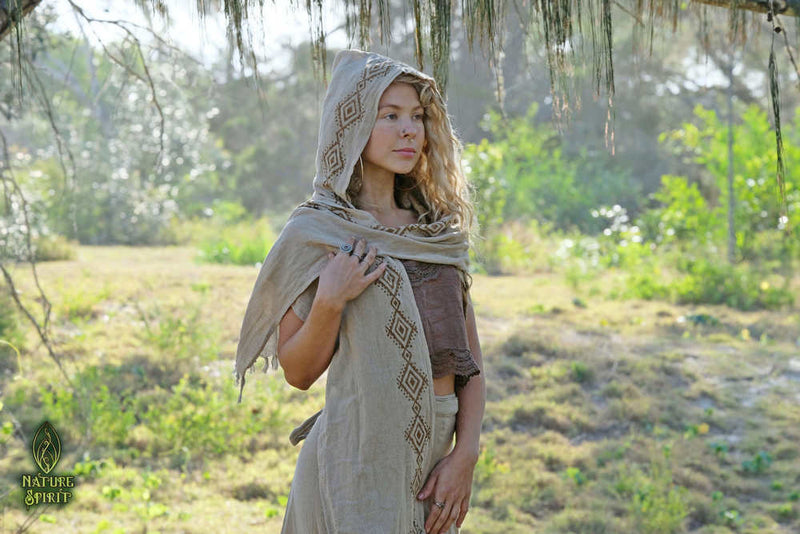 Tribal Hooded Scarf