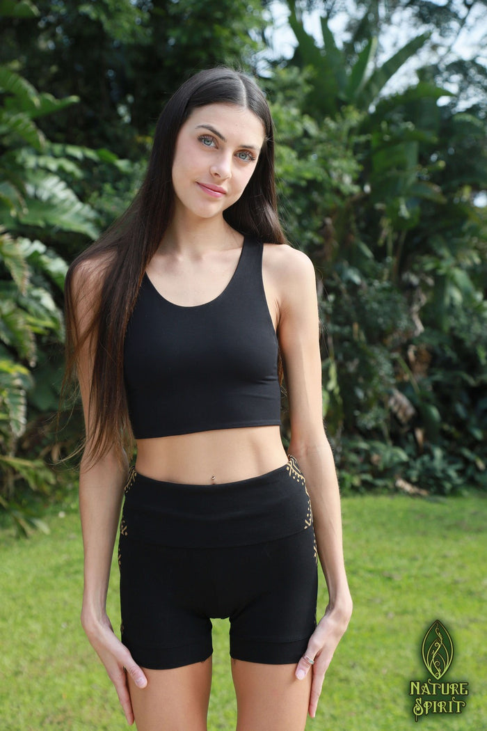 Yoga Lace Up Crop Top