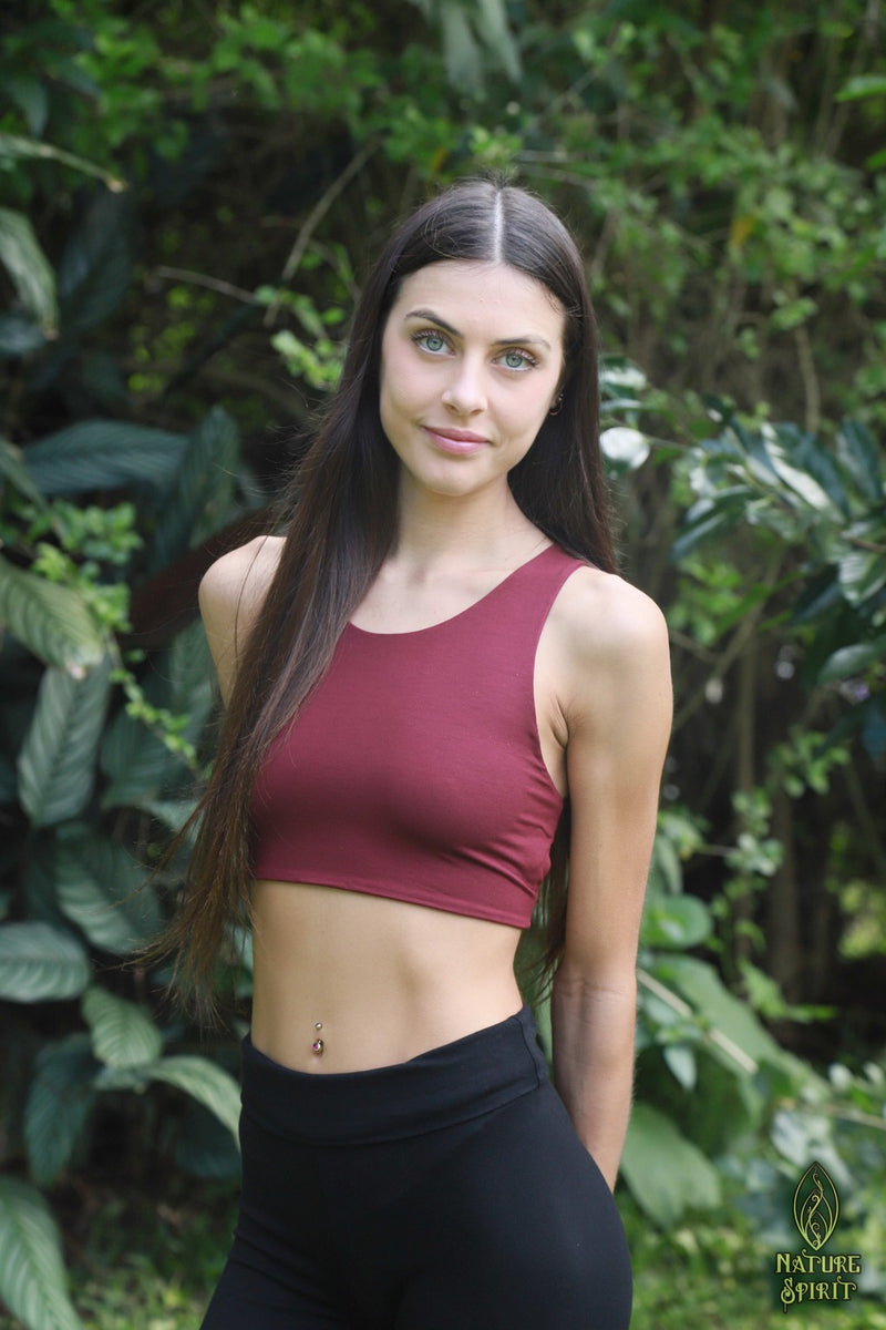 Yoga Lace Up Crop Top
