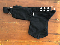 Black Silver Studded Pocket Belt