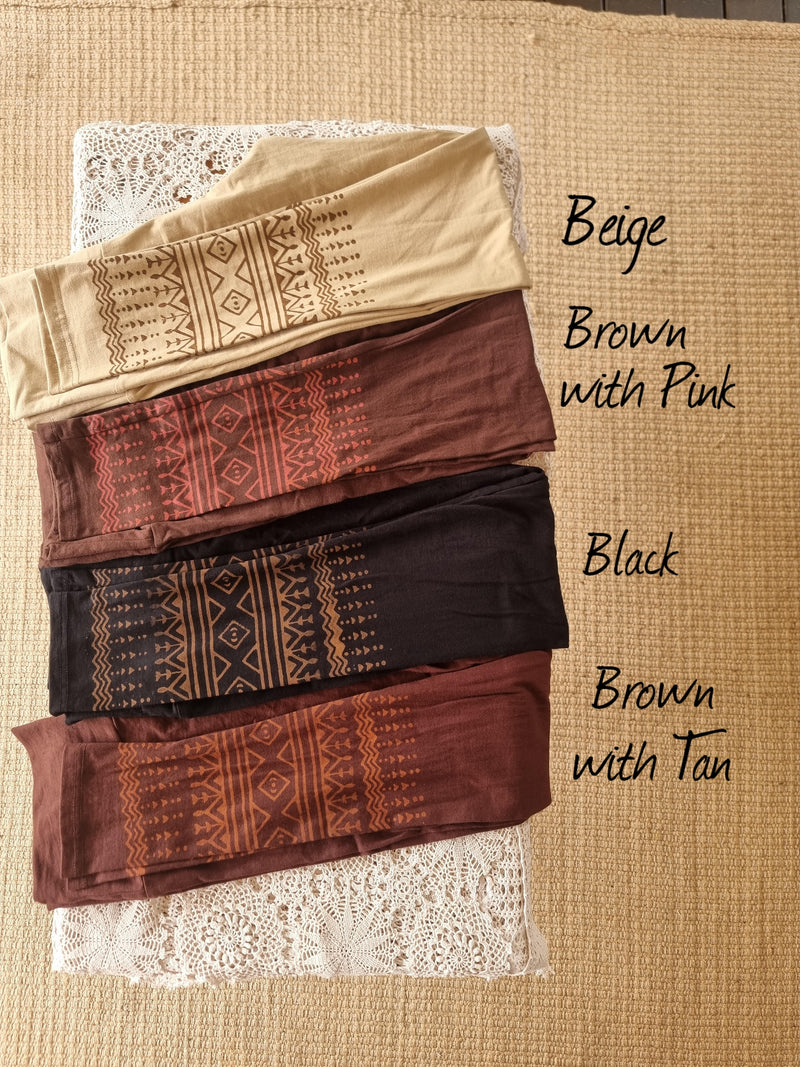 Hand Block Full Length Leggings