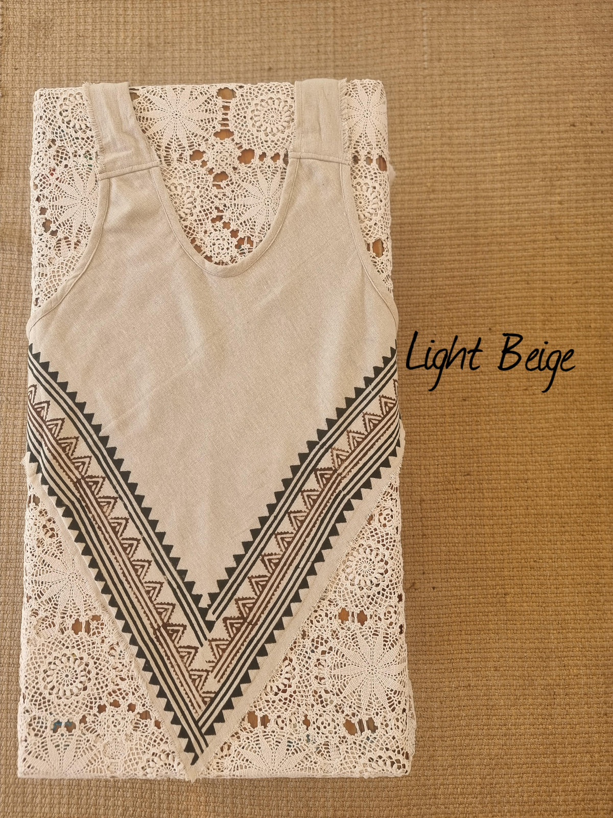 Hand Block Halter Top