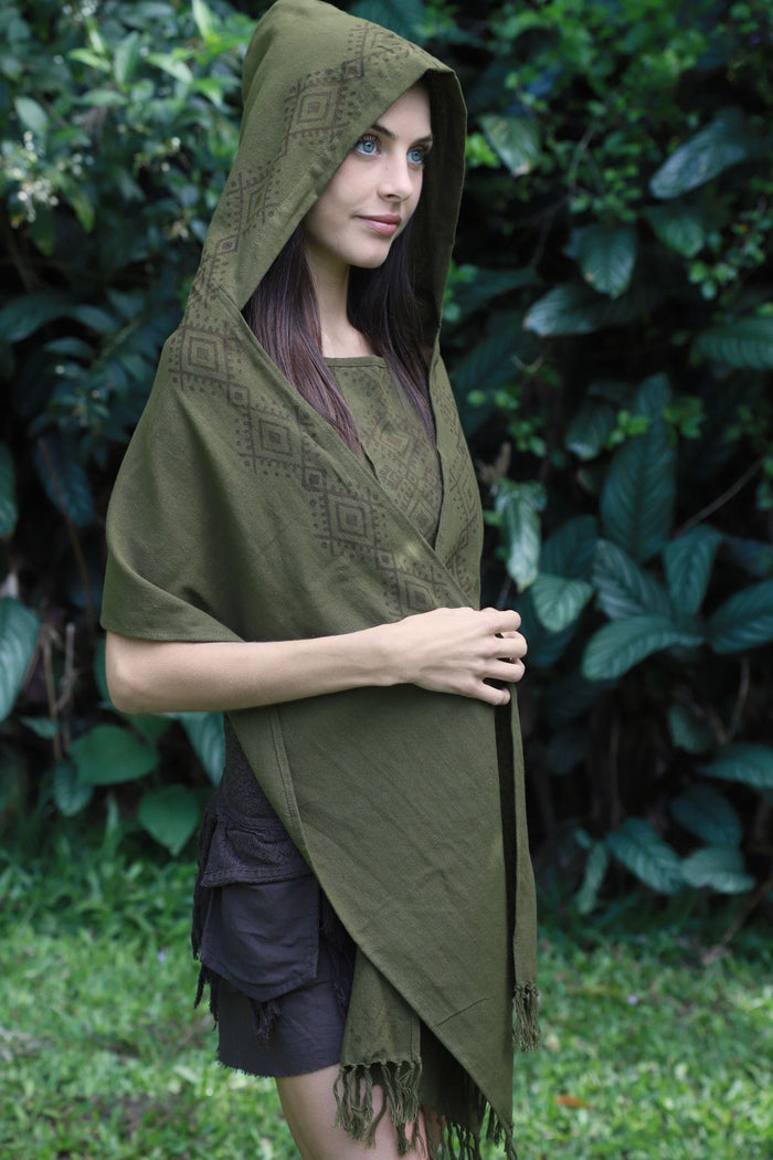Tribal Hooded Scarf