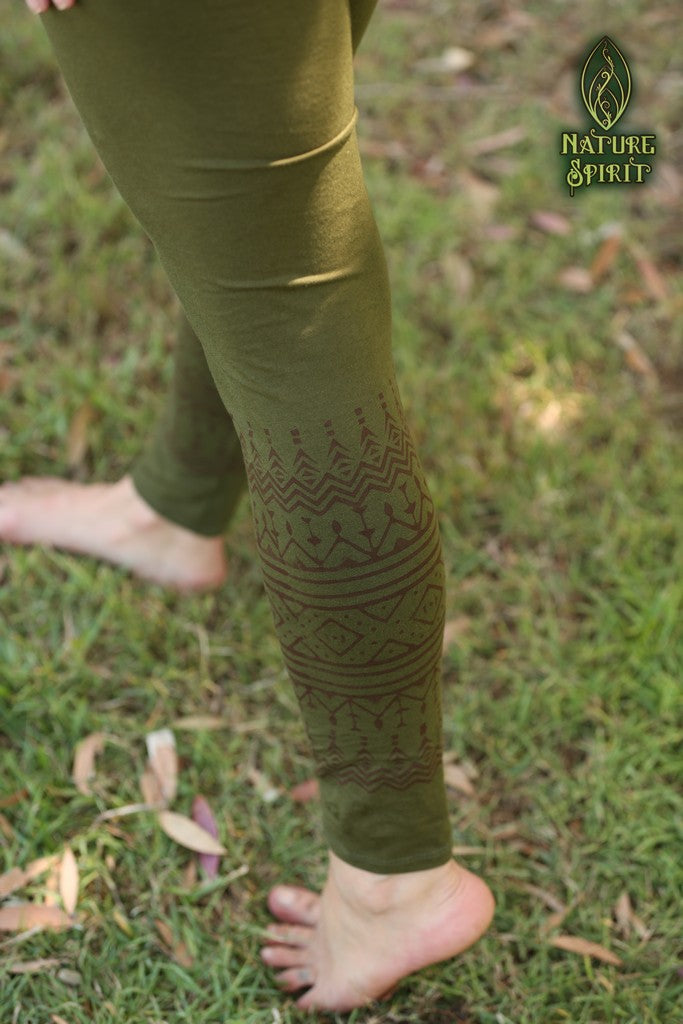 Hand Block Full Length Leggings