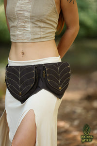 2 Leaf Pixie Pocket Belt - Cotton Canvas - Brown