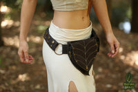 2 Leaf Pixie Pocket Belt - Cotton Canvas - Brown