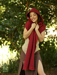 Warm Winter Hooded Scarf