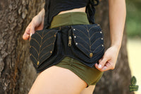 2 Leaf Pixie Pocket Belt - Cotton Canvas - Brown
