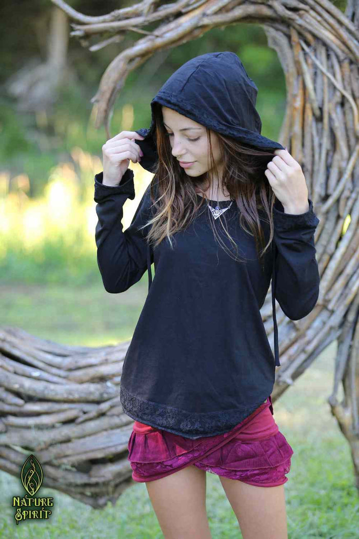 Boho Blossom Hood Top