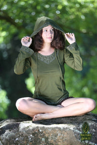 Boho Blossom Hood Top