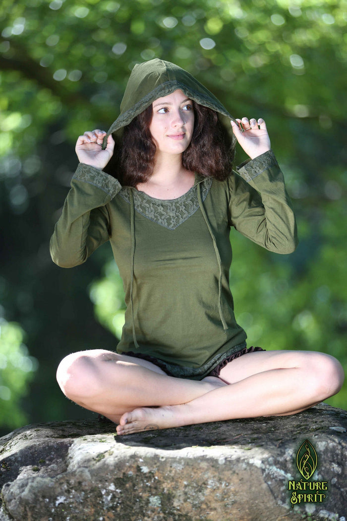 Boho Blossom Hood Top