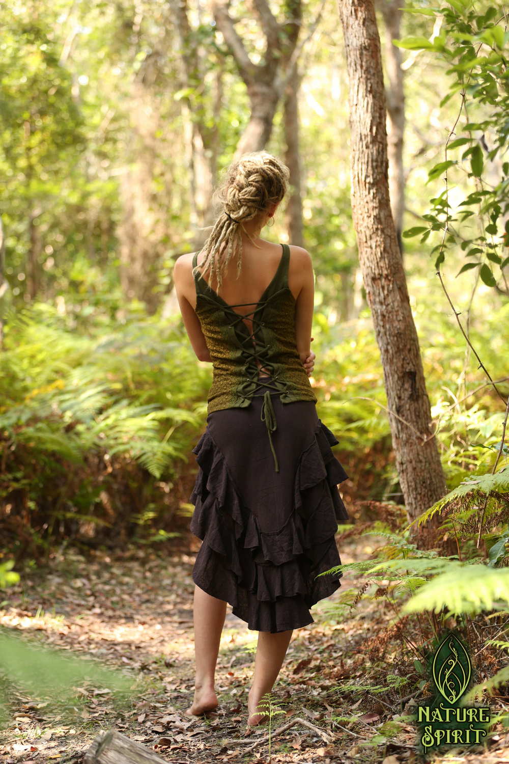 Cotton Ruffle Skirt