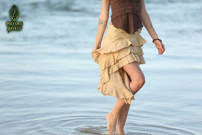 Cotton Ruffle Skirt