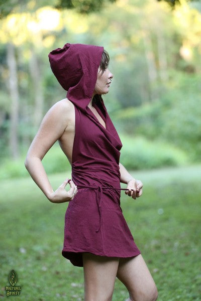 Pixie Hood Dress - Festival Fashion - Hippie Clothing