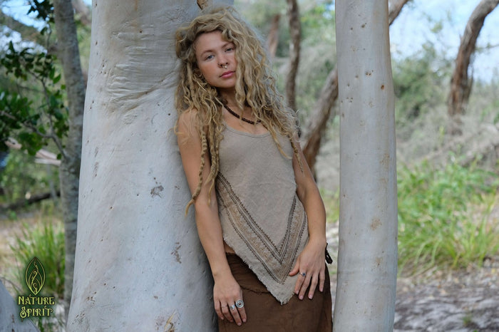 Hand Block Halter Top