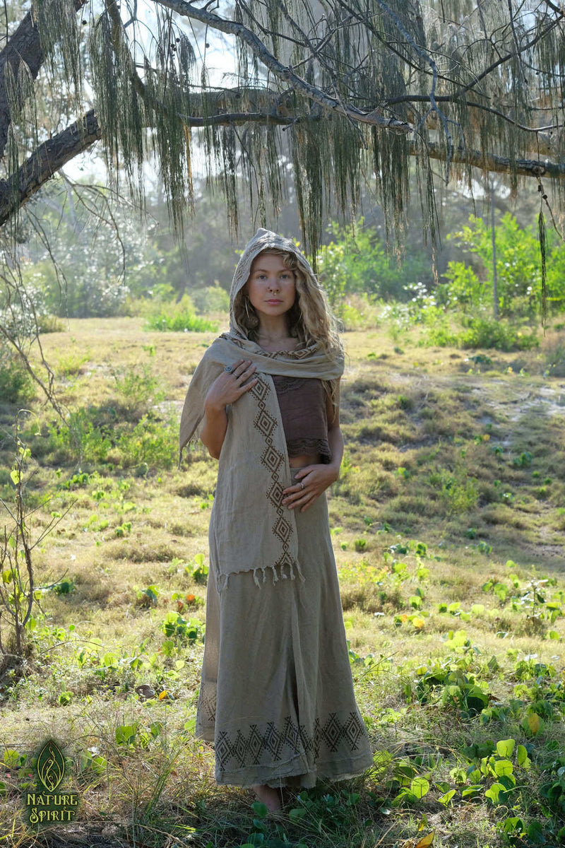 Tribal Hooded Scarf