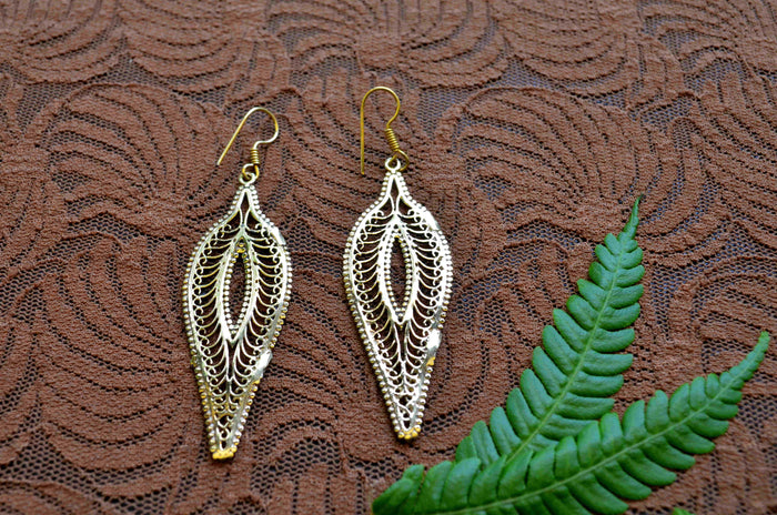 Long Filigree Earrings