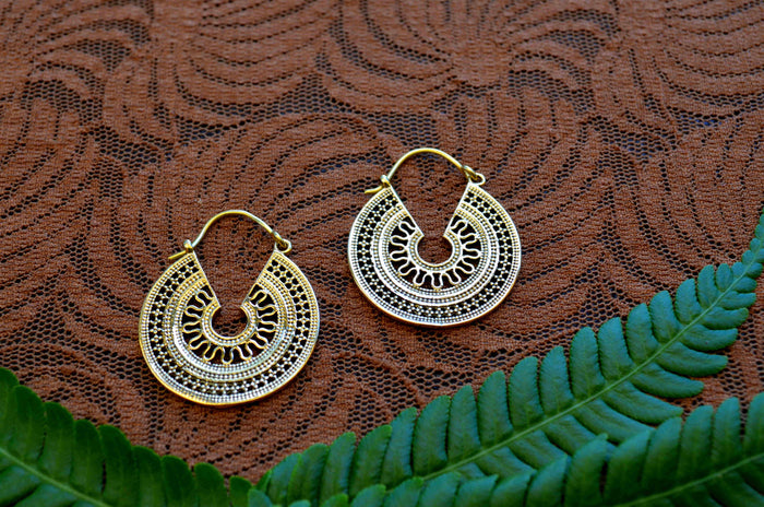 Small Gypsy Keyhole Earrings