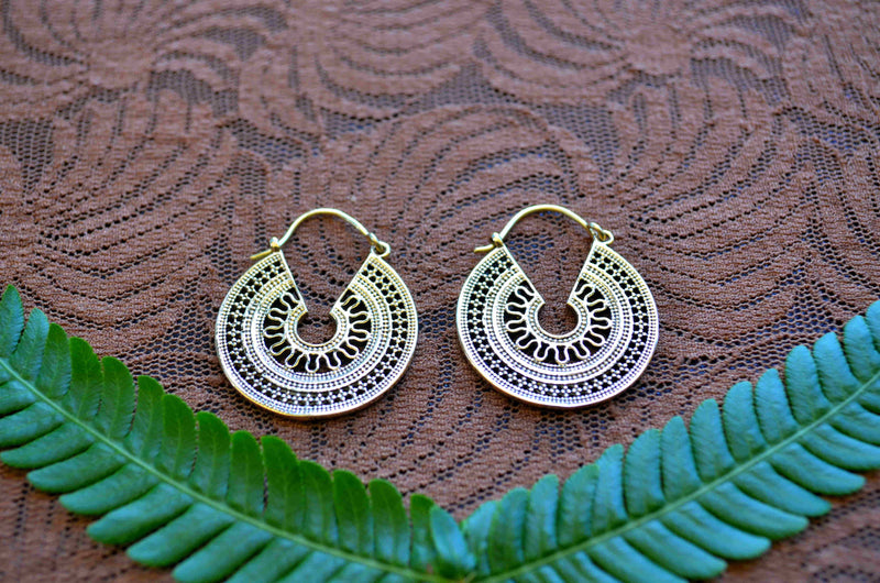 Small Gypsy Keyhole Earrings