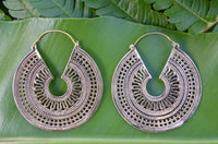 Gypsy Keyhole Brass Earrings