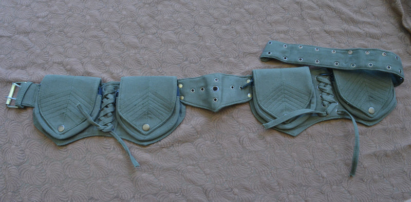 4 Leaf Pocket Belt Cloth Canvas